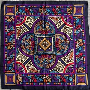 PERRY ELLIS VINTAGE Geometric Pattern Scarf